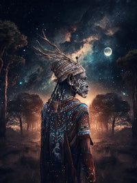 Shaman In The Forest